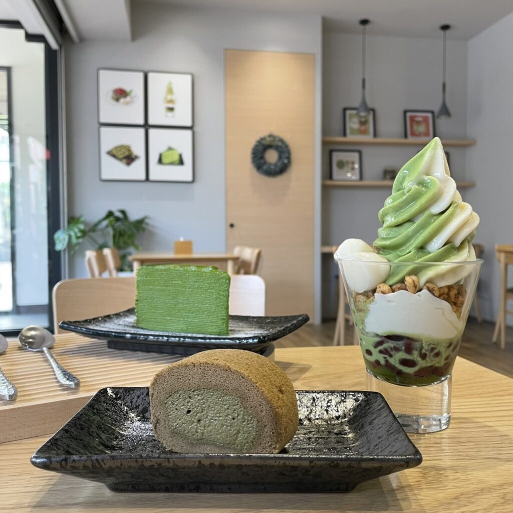 高雄抹茶推薦|御前上茶|隱身文山特區的寂靜日式抹茶店 7 宇治焙茶生乳捲 $90