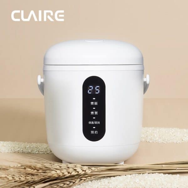 CLAIRE Mini Cooker 3人份電子鍋-北歐白/蜜桃粉：圖片 2
