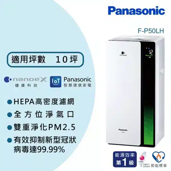Panasonic 國際牌 nanoeX濾PM2.5空氣清淨機：圖片 2