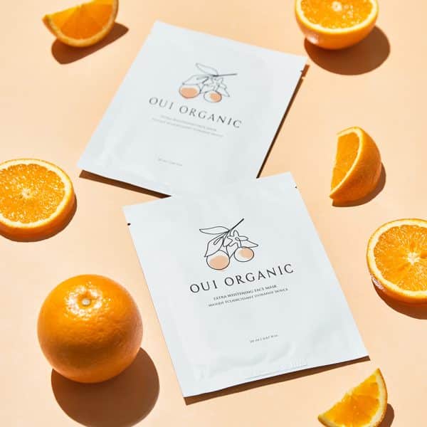唯有機Oui Organic-甜橙淨白極光面膜 五入組：圖片 3