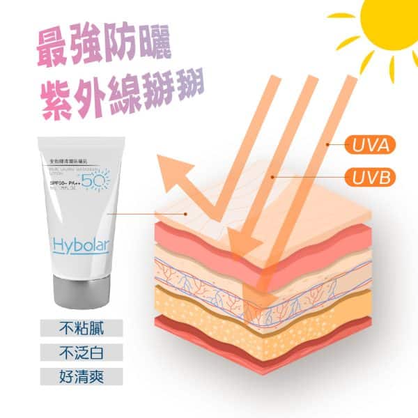 Hybolar清潤全物理 防曬乳｜SPF50+：圖片 6