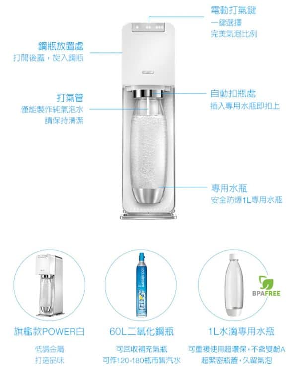 Sodastream POWER SOURCE電動式氣泡水機：圖片 4
