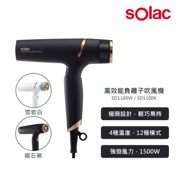 【Rough99】Solac 2.0 沙龍級負離子吹風機 SD-1100：圖片 4