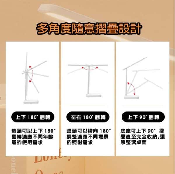 Q哥 USB摺疊護眼檯燈：圖片 5