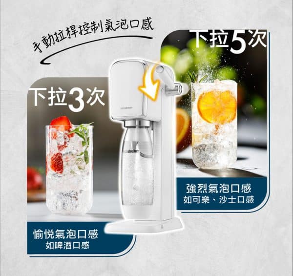 SODASTREAM ART自動扣瓶拉桿式氣泡水機：圖片 10