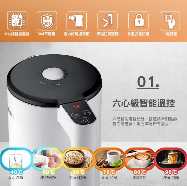 【CHIMEI奇美】1.7L智能溫控防燙快煮壺：圖片 2