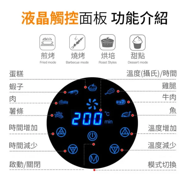 【科帥】液晶觸控氣炸鍋：圖片 4