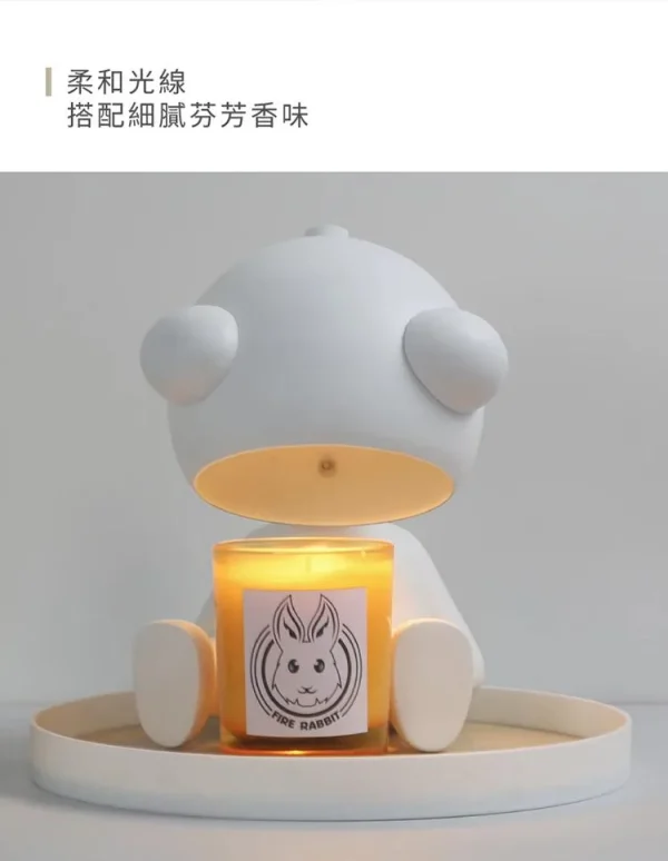 OMIA 香氛融蠟燈 - 貪睡小熊款：圖片 4