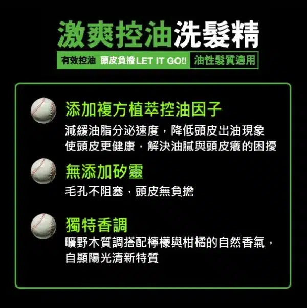TOP MAN 脫普_去屑洗髮精推薦_男士激爽控油_咖啡因健髮豐盈：圖片 3