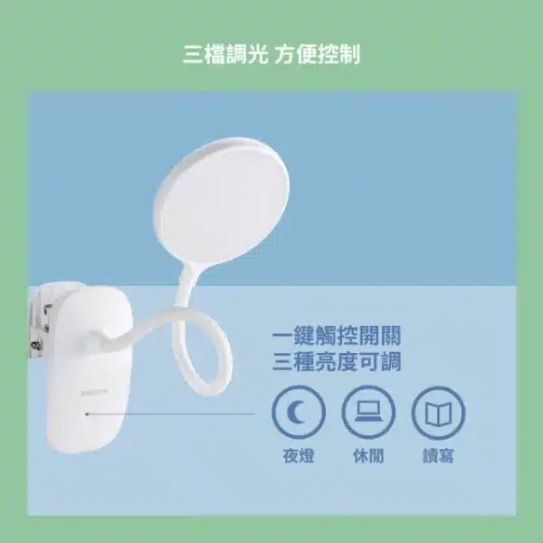 Philips 飛利浦 酷炫LED檯燈 充電夾燈：圖片 4