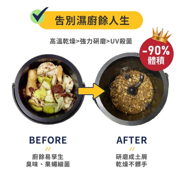 【庫迪 KUDI】六合一家用智能廚餘機