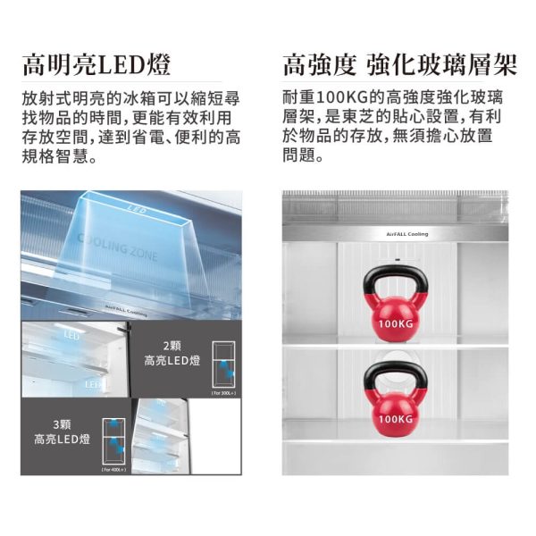 TOSHIBA 東芝 463L 原味覺醒精品雙門變頻冰箱：圖片 5