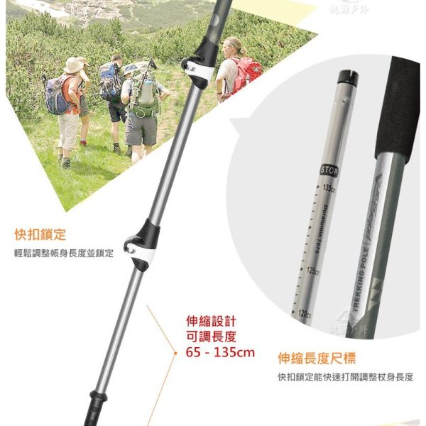 PolarStar 鋁合金長握把登山杖：圖片 6