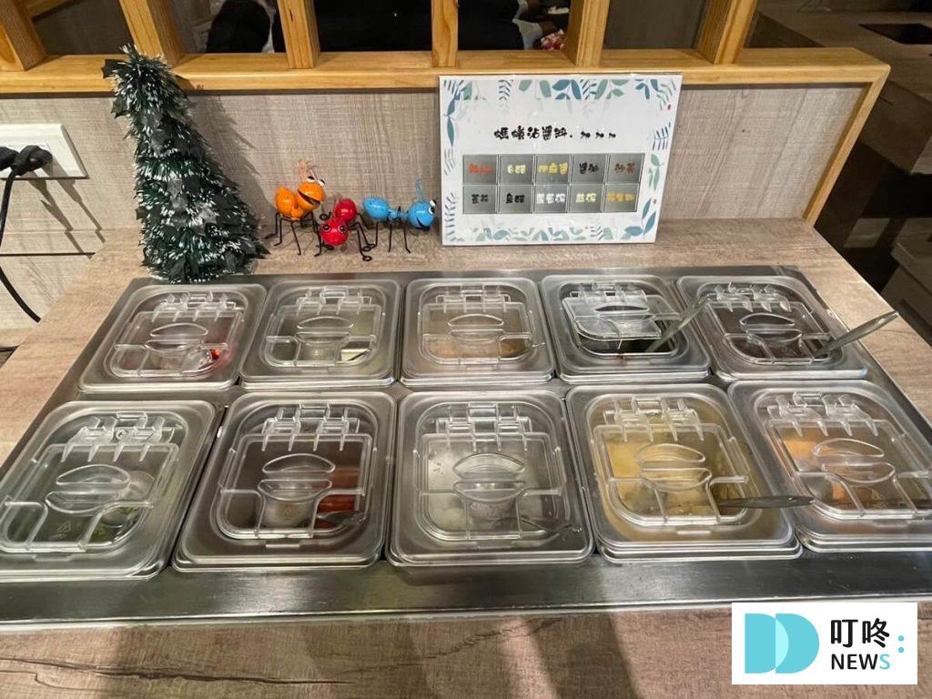 螞蟻食鍋|評價、菜單、訂位、交通停車,免服務費菜品自助吃到飽,必吃新竹火鍋! 螞蟻食鍋|醬料區