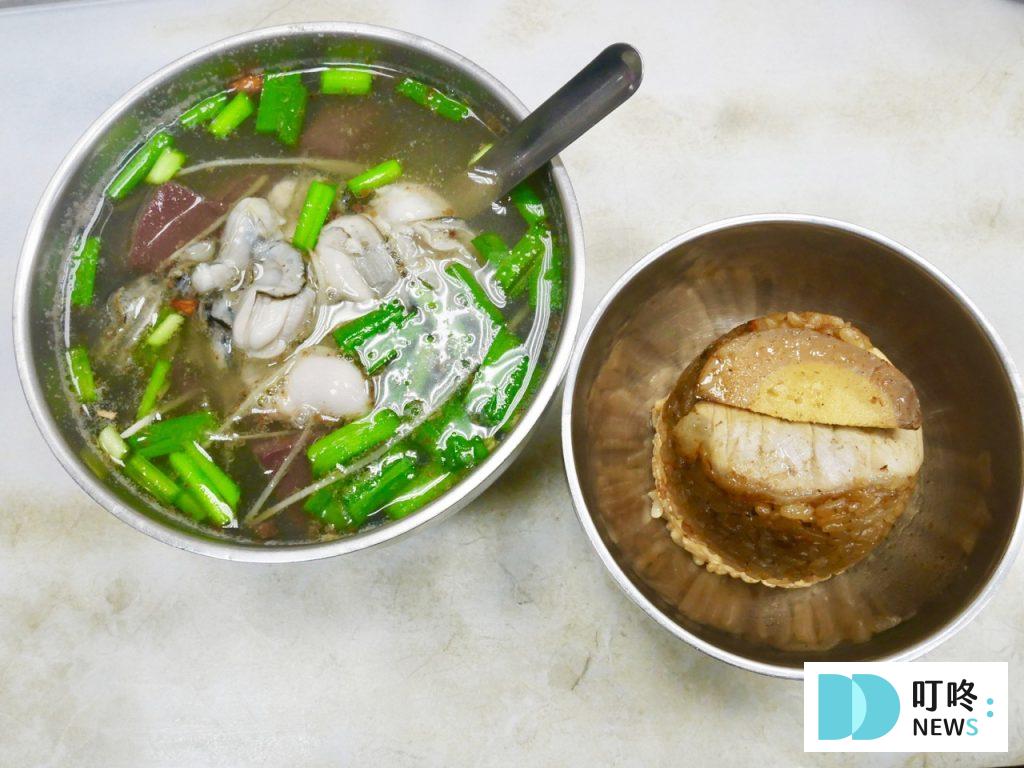 大橋頭老牌筒仔米糕|台北必比登美食:50年老字號米糕,口感粒粒分明、鹹香四溢的好味道! 大橋頭老牌筒仔米糕_食物