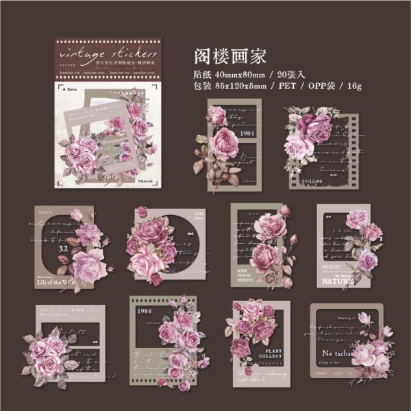 手帳貼紙-花框貼紙、膠片貼紙：圖片 9