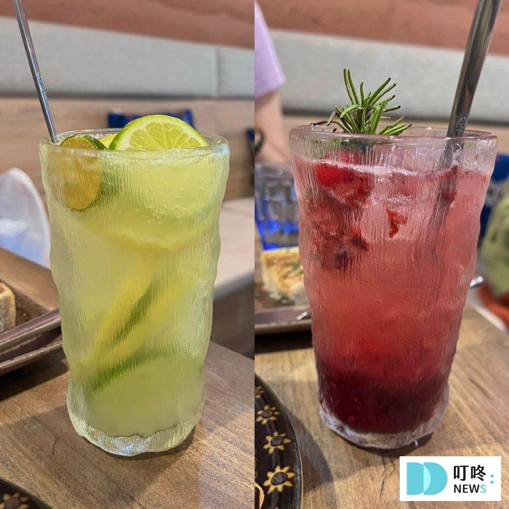 無所洋食 手工果醬氣泡飲：檸檬派對、野莓總匯