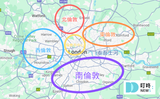 倫敦住宿區域分類及特色
