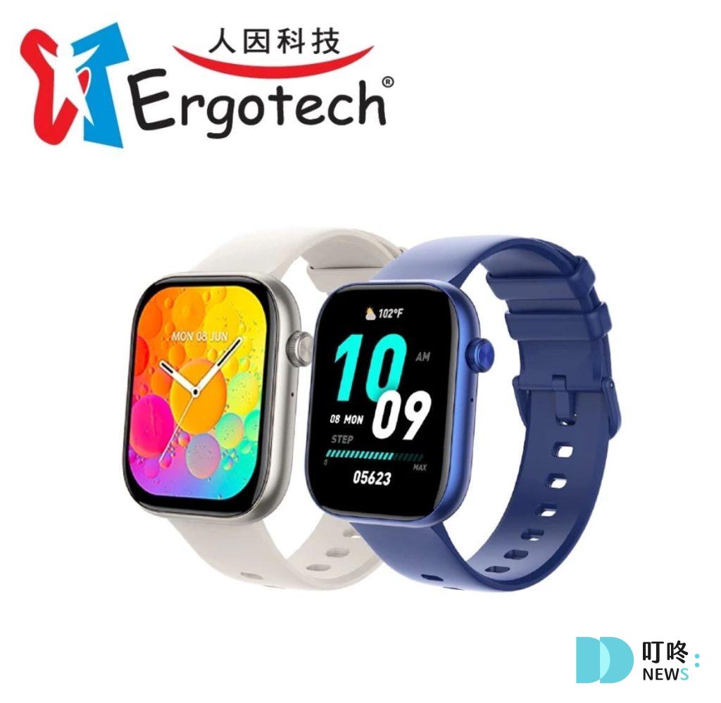 8. 【人因科技】 ERGOLINK SW200 2.01"心率血氧藍牙通話腕錶$1,290