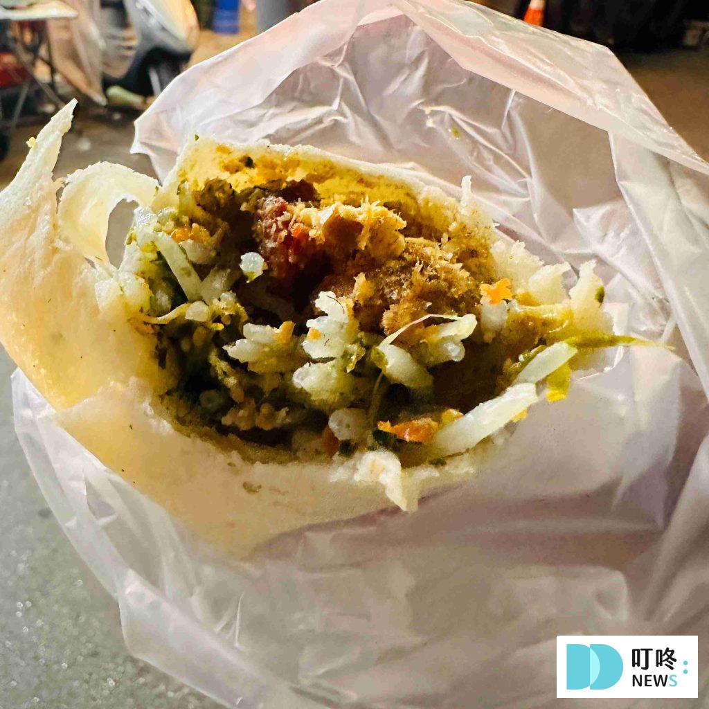 【吾旺再季】台北必比登美食:潤餅屆的天花板!料多味美、口感極佳! 吾旺再季_內餡2