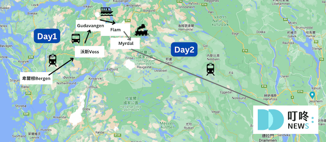 兩天一夜挪威旅遊自由行全攻略:挪威縮影交通、行程、費用,一生必訪的峽灣風景 挪威縮影的經典路線